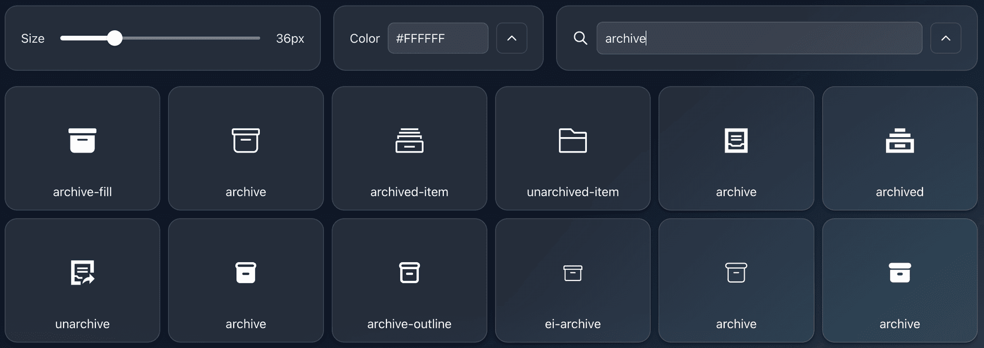 Search filtering results updating in real-time