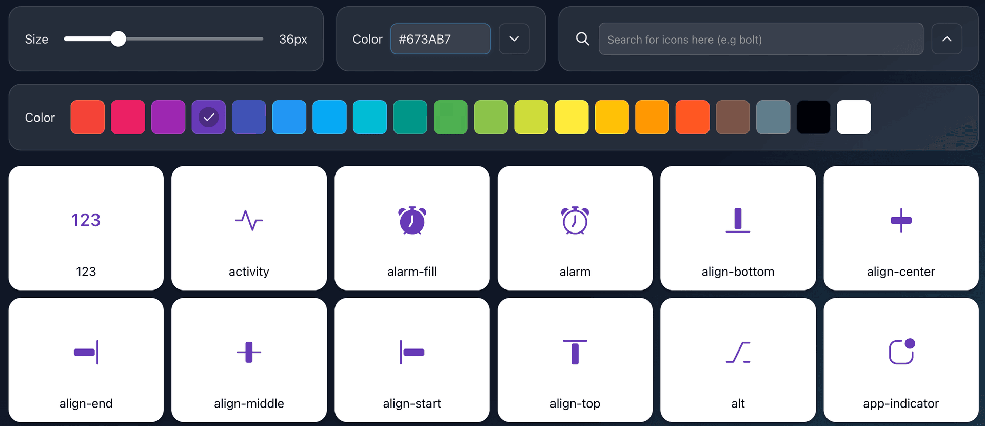 Color picker interface with smart background switching